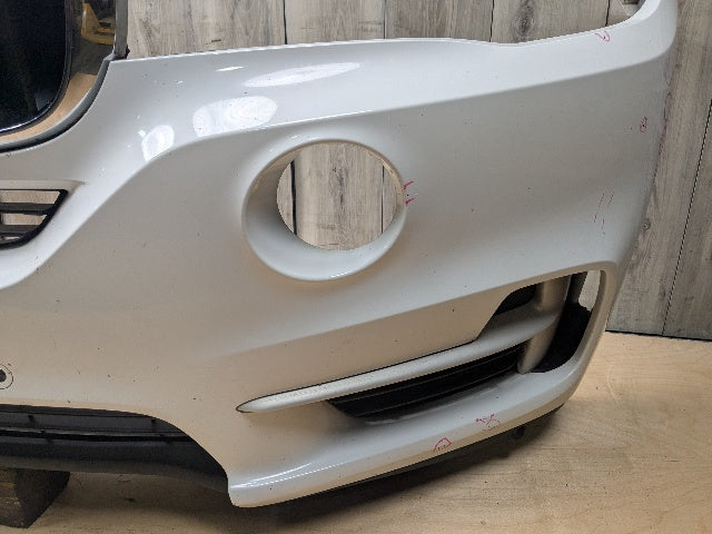 NOTE* 14-18 OEM BMW F15 X5 Front Bumper Cover w/ Upper Lower Grilles White 300