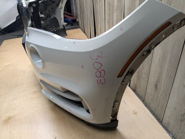 NOTE* 14-18 OEM BMW F15 X5 Front Bumper Cover w/ Upper Lower Grilles White 300
