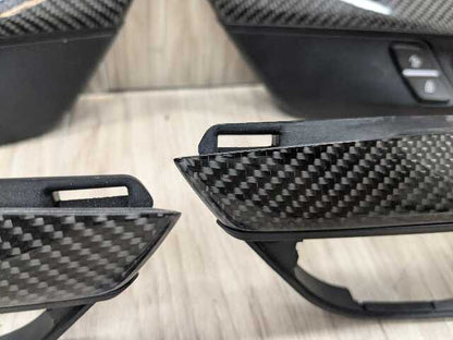 OEM BMW F16 F86 X6 X6M Front Rear Left Right Door Panel Card Trim CARBON FIBER