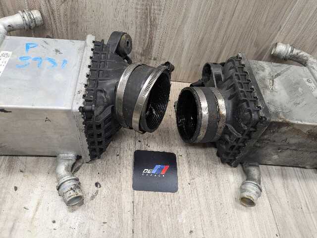 15-18 OEM BMW F85 F86 X5M X6M Engine S63R Left Right Twin Turbo Intercooler 97k