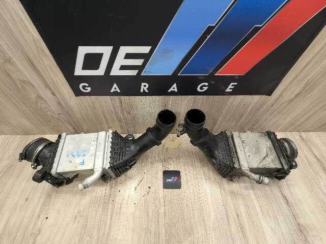 15-18 OEM BMW F85 F86 X5M X6M Engine S63R Left Right Twin Turbo Intercooler 97k