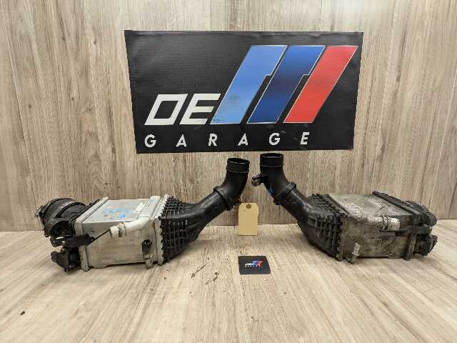 15-18 OEM BMW F85 F86 X5M X6M Engine S63R Left Right Twin Turbo Intercooler 97k
