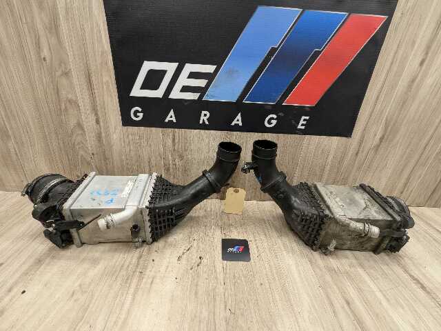 15-18 OEM BMW F85 F86 X5M X6M Engine S63R Left Right Twin Turbo Intercooler 97k