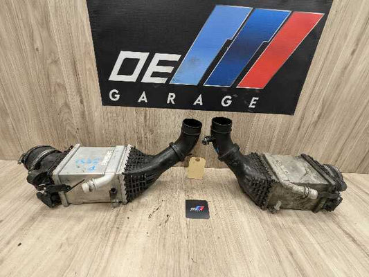 15-18 OEM BMW F85 F86 X5M X6M Engine S63R Left Right Twin Turbo Intercooler 97k