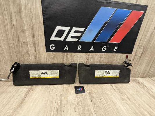 15-19 OEM BMW F16 F86 X6 X6M Left Right Leather ALCANTARA Interior Sun Visor SET