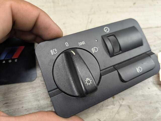 01-06 OEM BMW E46 325 330 M3 Headlight Switch Control Panel Light Module BLACK