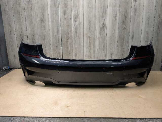 NOTE* 19-21 OEM BMW G20 330 M SPORT Rear Bumper Cover Panel w Diffuser Black 475