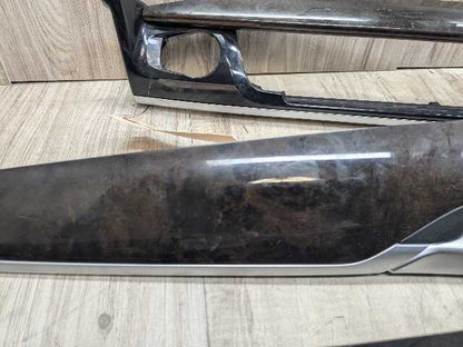 14-18 OEM BMW F15 X5 Dash Door Panel Wood Interior Trim Cover SET