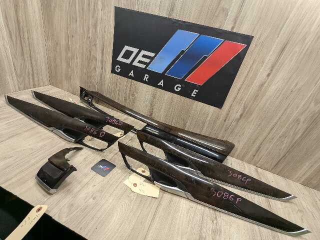 14-18 OEM BMW F15 X5 Dash Door Panel Wood Interior Trim Cover SET