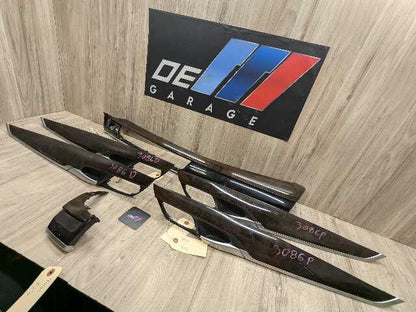 14-18 OEM BMW F15 X5 Dash Door Panel Wood Interior Trim Cover SET