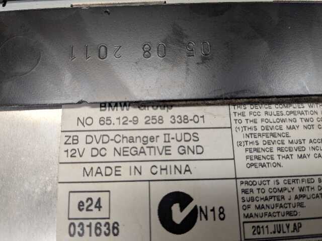10-15 OEM BMW F01 F02 F10 F13 550 650 750 Alpina B7 CD DVD Changer Player
