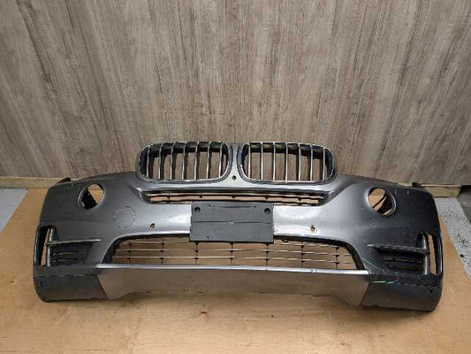 *14-18 OEM BMW F15 X5 Front Bumper Cover w/ Upper Lower Grilles Gray A52