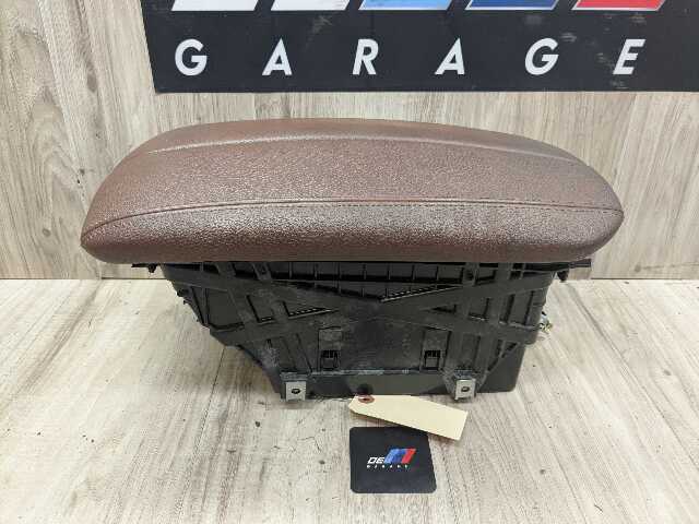 14-19 OEM BMW F15 F16 X5 X6 Front Center Console Arm Rest Leather TERRA