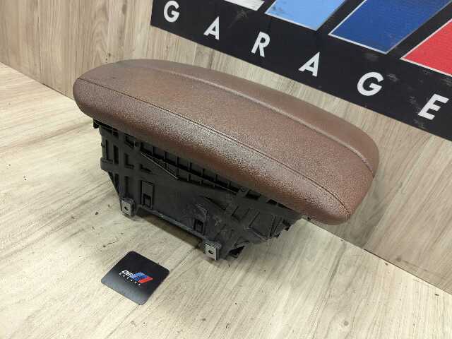 14-19 OEM BMW F15 F16 X5 X6 Front Center Console Arm Rest Leather TERRA