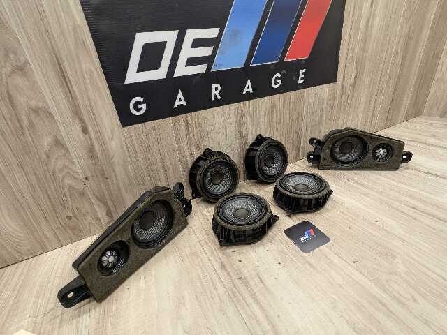 14-19 OEM BMW F15 F16 F85 F86 X5 X6 X5M Loud Mid Range Speaker Tweeters SET (6)