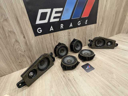 14-19 OEM BMW F15 F16 F85 F86 X5 X6 X5M Loud Mid Range Speaker Tweeters SET (6)