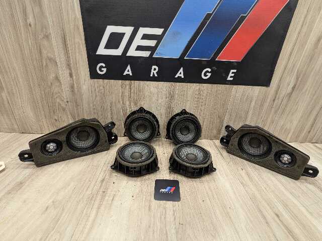 14-19 OEM BMW F15 F16 F85 F86 X5 X6 X5M Loud Mid Range Speaker Tweeters SET (6)