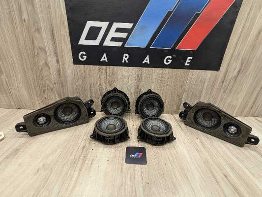 14-19 OEM BMW F15 F16 F85 F86 X5 X6 X5M Loud Mid Range Speaker Tweeters SET (6)
