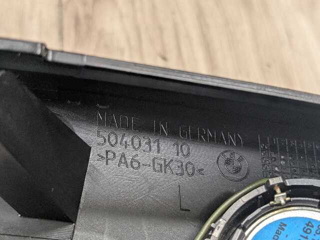 08-13 OEM BMW E88 E82 128 135 Front Left Driver Door Tweeter Speaker Cover