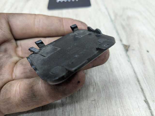 OEM BMW E82 E88 Front Bumper Left Drive Side Nozzle Washer Cover Blue 896