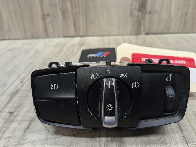 OEM BMW F15 F16 F85 F86 X5 X6 Headlight Switch Control Panel Light Module BLACK*