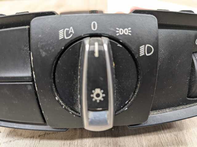 OEM BMW F15 F16 F85 F86 X5 X6 Headlight Switch Control Panel Light Module BLACK*