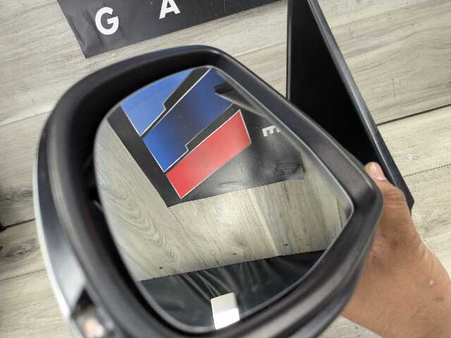 14-18 OEM BMW F15 X5 Left Driver Side Mirror Assembly Auto Dip Heated Gray