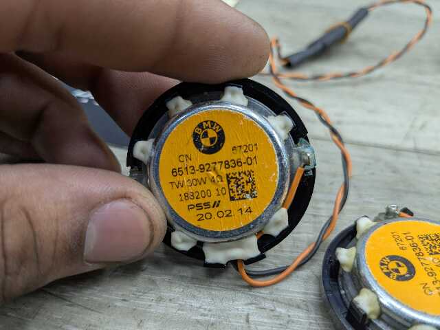 OEM BMW F15 F16 F25 F26 F85 F86 X3 X5 Stereo Audio Top Hifi Speaker Tweeter PAIR