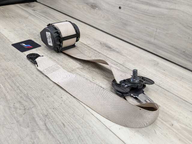 14-18 OEM BMW F15 X5 REAR Left Driver Side Seatbelt Seat Belt Retractor BEIGE