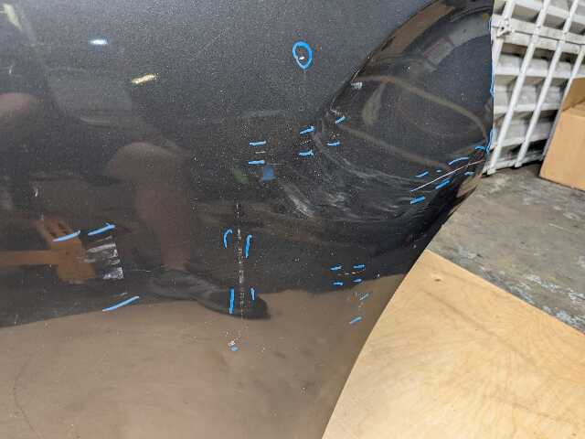 15-19 OEM BMW F16 X6 F86 X6M Rear Left Driver Door Shell Panel Gray A90
