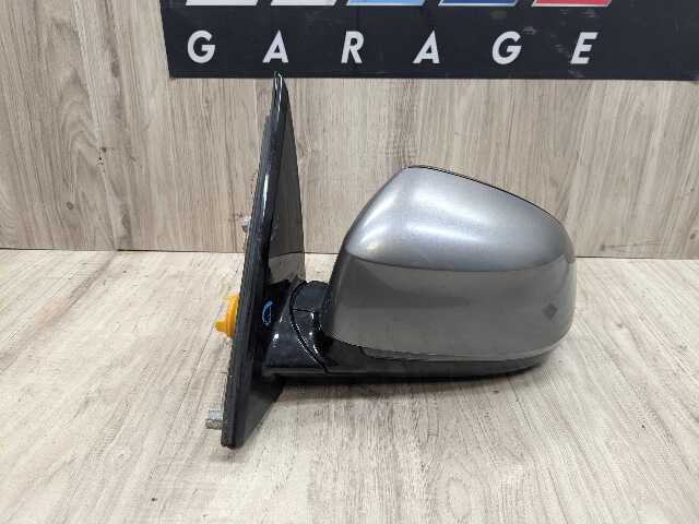 14-18 OEM BMW F15 X5 Left Driver Side Mirror Heated Camera SHADOW GLOSS Gray A52