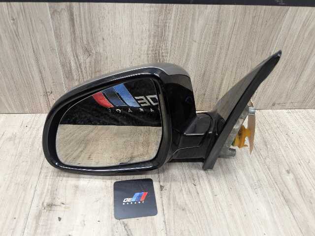 14-18 OEM BMW F15 X5 Left Driver Side Mirror Heated Camera SHADOW GLOSS Gray A52