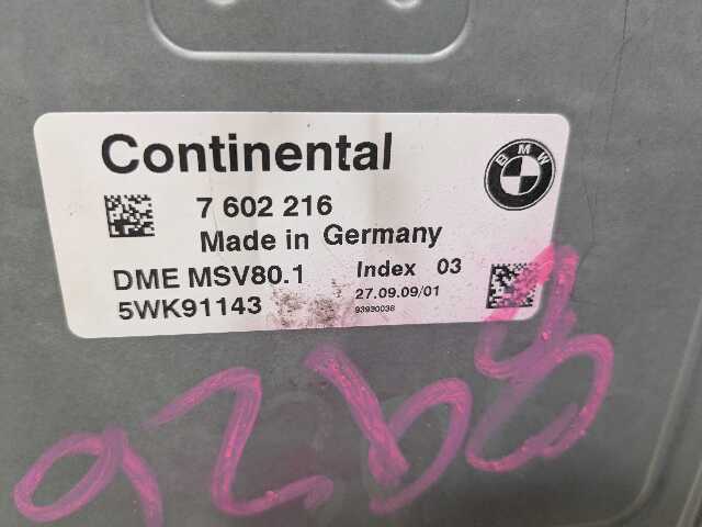 OEM BMW E82 E90 E92 AT Engine N51 DME ECU CAS3 Control Unit Computer Key MSV80