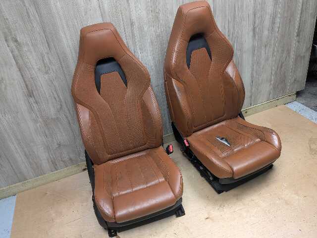 NOTE* OEM BMW F85 F86 X5M X6M Front Left Driver Right Passenger Seats BROWN