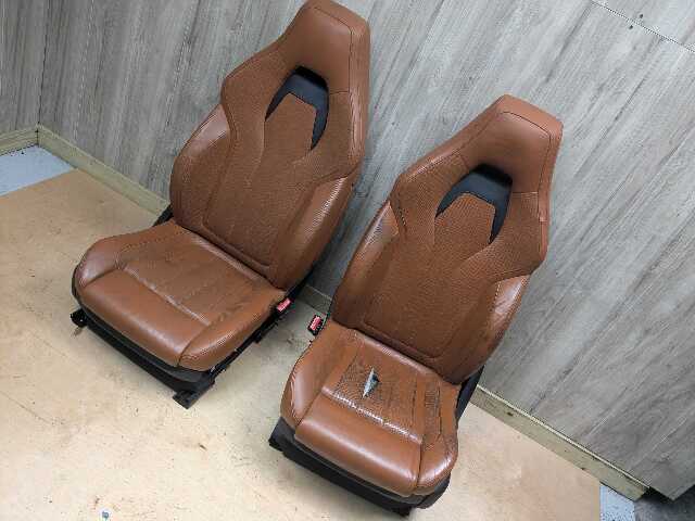 NOTE* OEM BMW F85 F86 X5M X6M Front Left Driver Right Passenger Seats BROWN