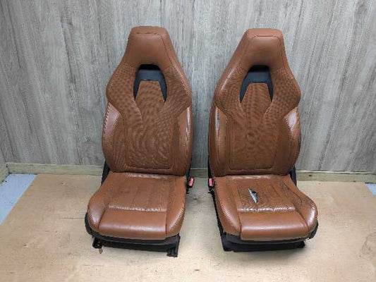 NOTE* OEM BMW F85 F86 X5M X6M Front Left Driver Right Passenger Seats BROWN
