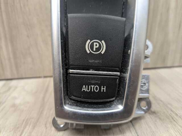 10-16 OEM BMW F01 F07 F02 550 750 Parking Brake Auto Hold Switch w/ Trim Panel