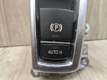 10-16 OEM BMW F01 F07 F02 550 750 Parking Brake Auto Hold Switch w/ Trim Panel