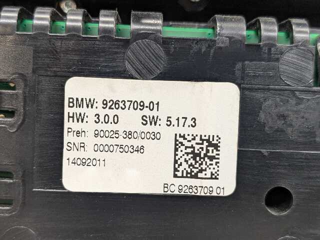 09-15 OEM BMW F01 F02 AC Heated Seats Climate Radio CD Control Panel CERAMIC