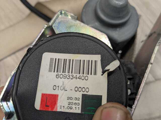 09-12 OEM BMW F01 F02 740 750 760 B7 Front Left Driver Seatbelt Retractor BEIGE