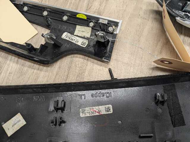 *OEM BMW F02 740 750 760 Alpina B7 Interior Dash Center Door Trim Piano Varnish