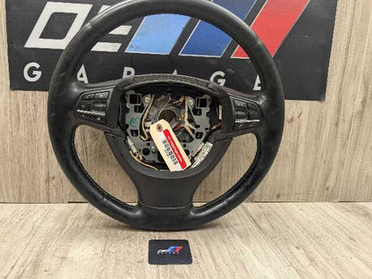 *11-15 OEM BMW F01 F02 Alpina B7 B7L Leather Steering Wheel Heated Black