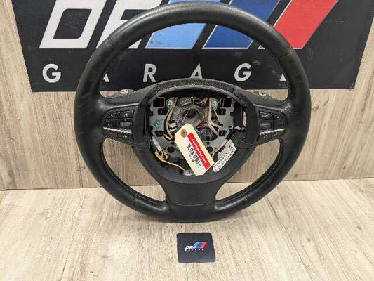 *11-15 OEM BMW F01 F02 Alpina B7 B7L Leather Steering Wheel Heated Black