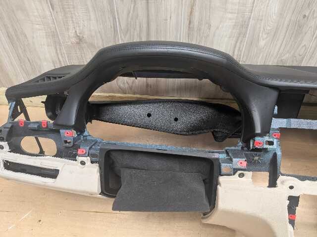 10-15 OEM BMW F01 F02 Alpina B7 Dashboard Dash Leather Panel Black / TAN w HUD