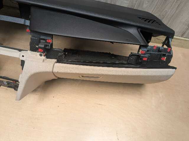 10-15 OEM BMW F01 F02 Alpina B7 Dashboard Dash Leather Panel Black / TAN w HUD
