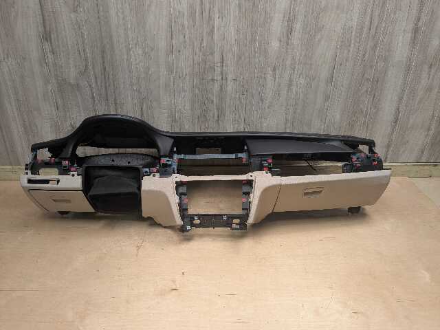 10-15 OEM BMW F01 F02 Alpina B7 Dashboard Dash Leather Panel Black / TAN w HUD