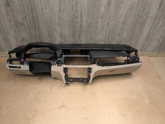 10-15 OEM BMW F01 F02 Alpina B7 Dashboard Dash Leather Panel Black / TAN w HUD