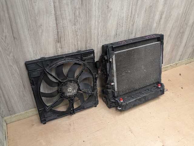OEM BMW F85 F86 X5M X6M S63 Main Radiator Condenser Fan Shroud ASSEMBLY SET 850W