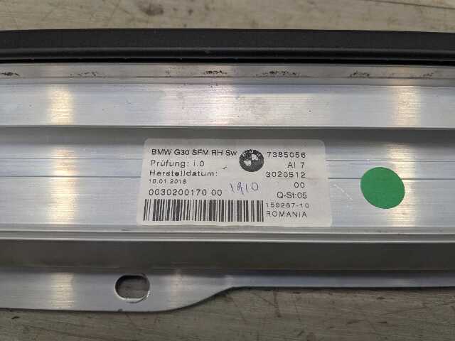 OEM BMW F90 G30 530 540 M550 Rear Right Passenger Window Roller Sun Shade Blind