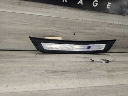 17-20 OEM BMW G30 Rear Left Driver Illuminated Door Sill Plate Molding M Trim